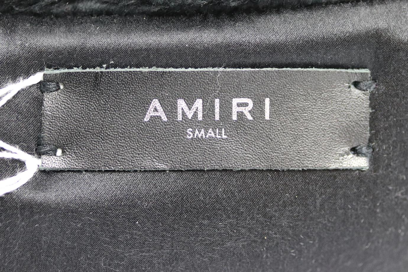 AMIRI FAUX FUR BOMBER JACKET SMALL - Image 5