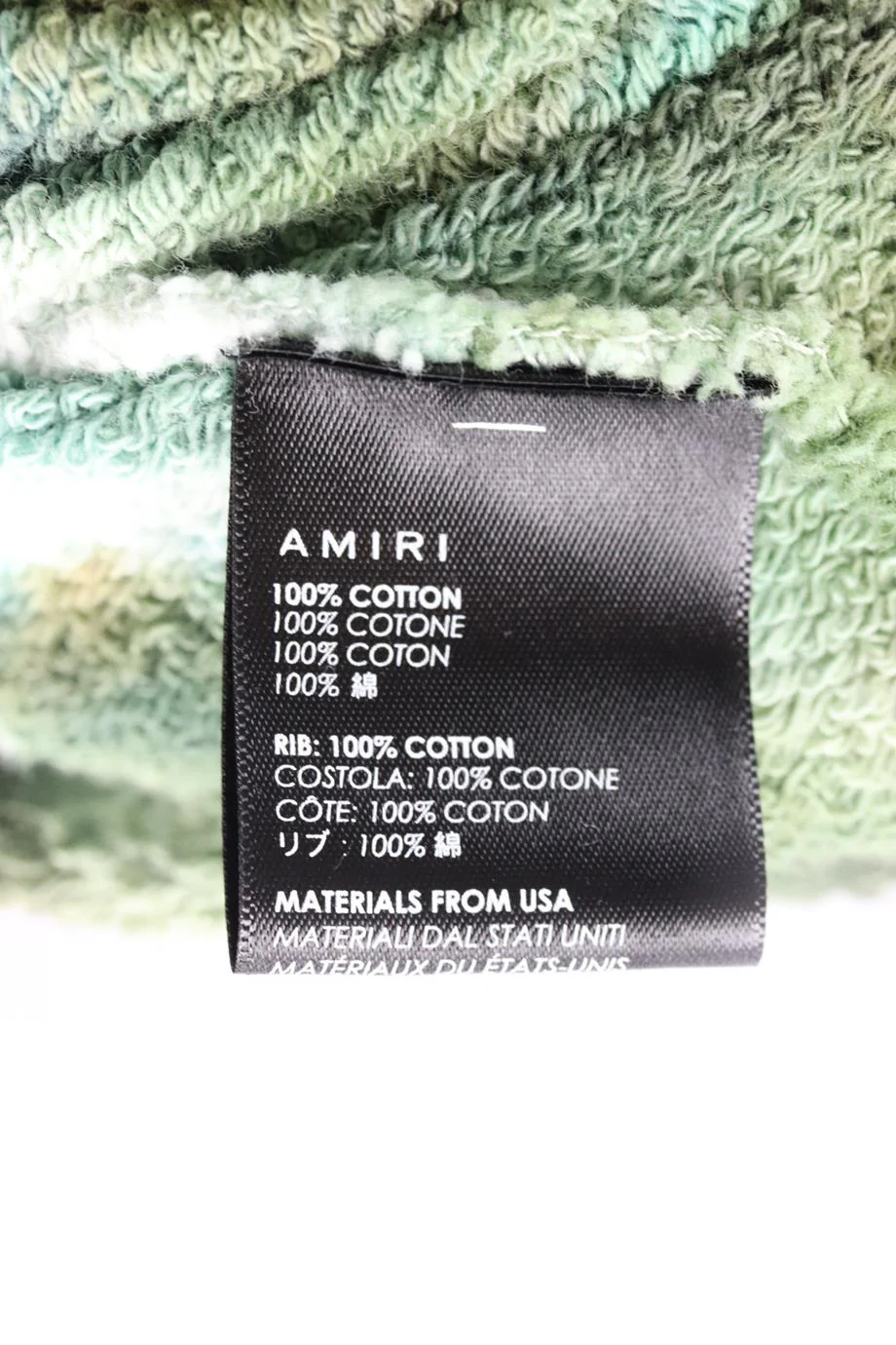 AMIRI MEN'S TIE DYED COTTON JERSEY HOODIE MEDIUM - Image 5