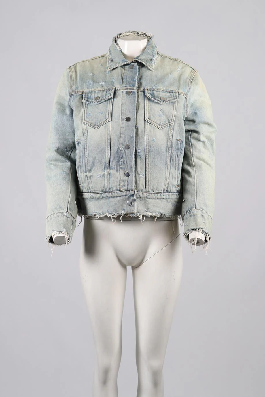 AMIRI REVERSIBLE COTTON AND DENIM JACKET UK 8 - Image 2