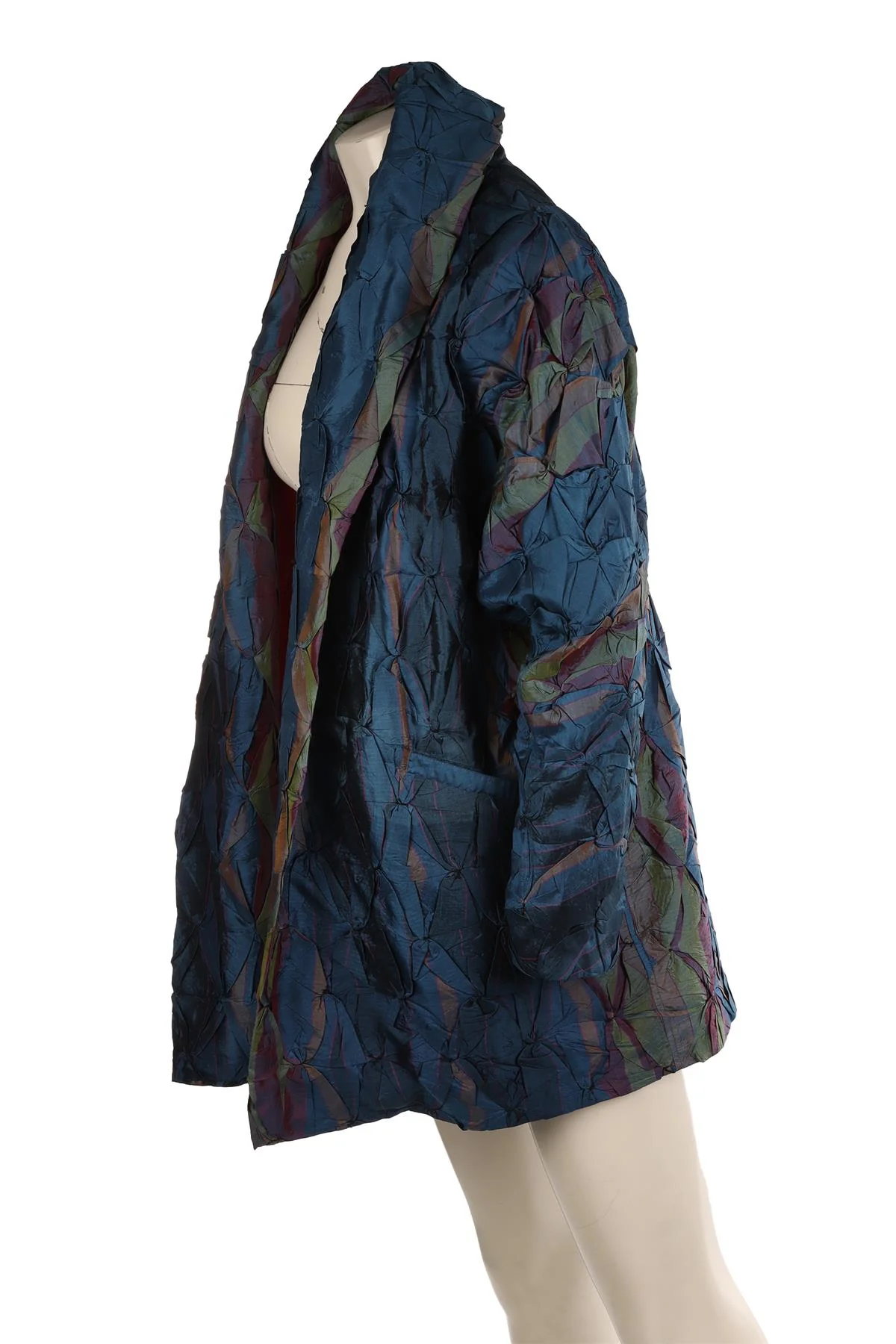 AMRICH BLUE SILK JACKET ONE SIZE - Image 3
