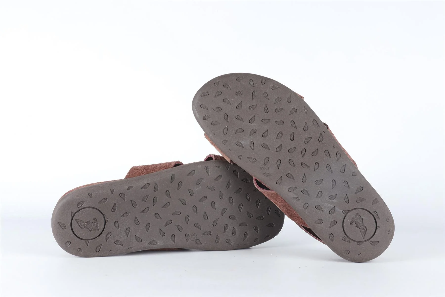 ANCIENT GREEK SANDALS BROWN SUEDE SANDALS EU 38 UK 5 US 8 - Image 6