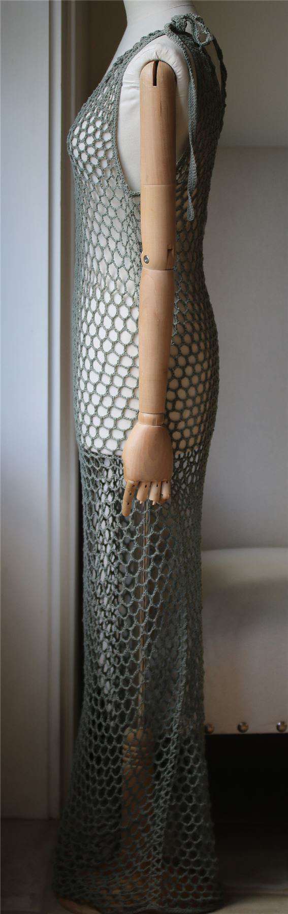ANDI BAGUS BOWIE CROCHET MAXI DRESS ONE SIZE - Image 3