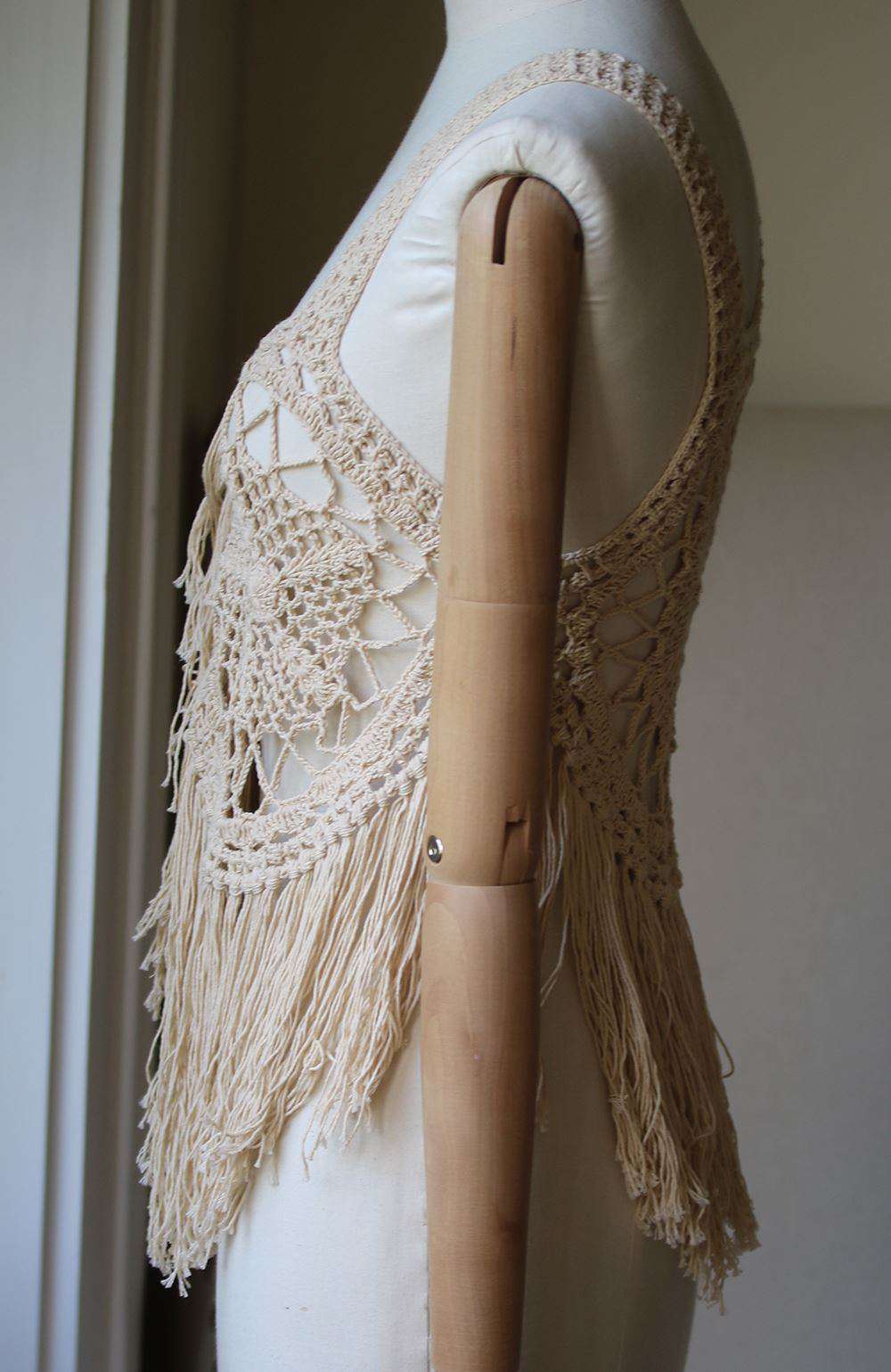 ANDI BAGUS TRUDY FRINGED FESTIVAL VEST ONE SIZE - Image 3