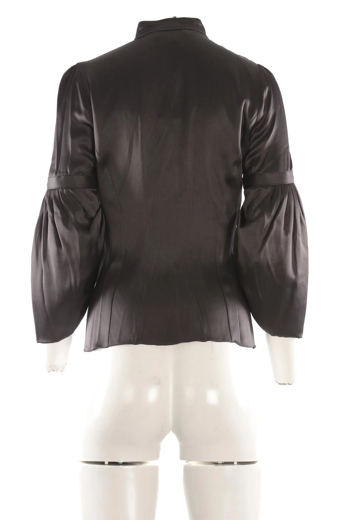 ANDREW GN GREY SATIN TOP FR 38 UK 10 - Image 4