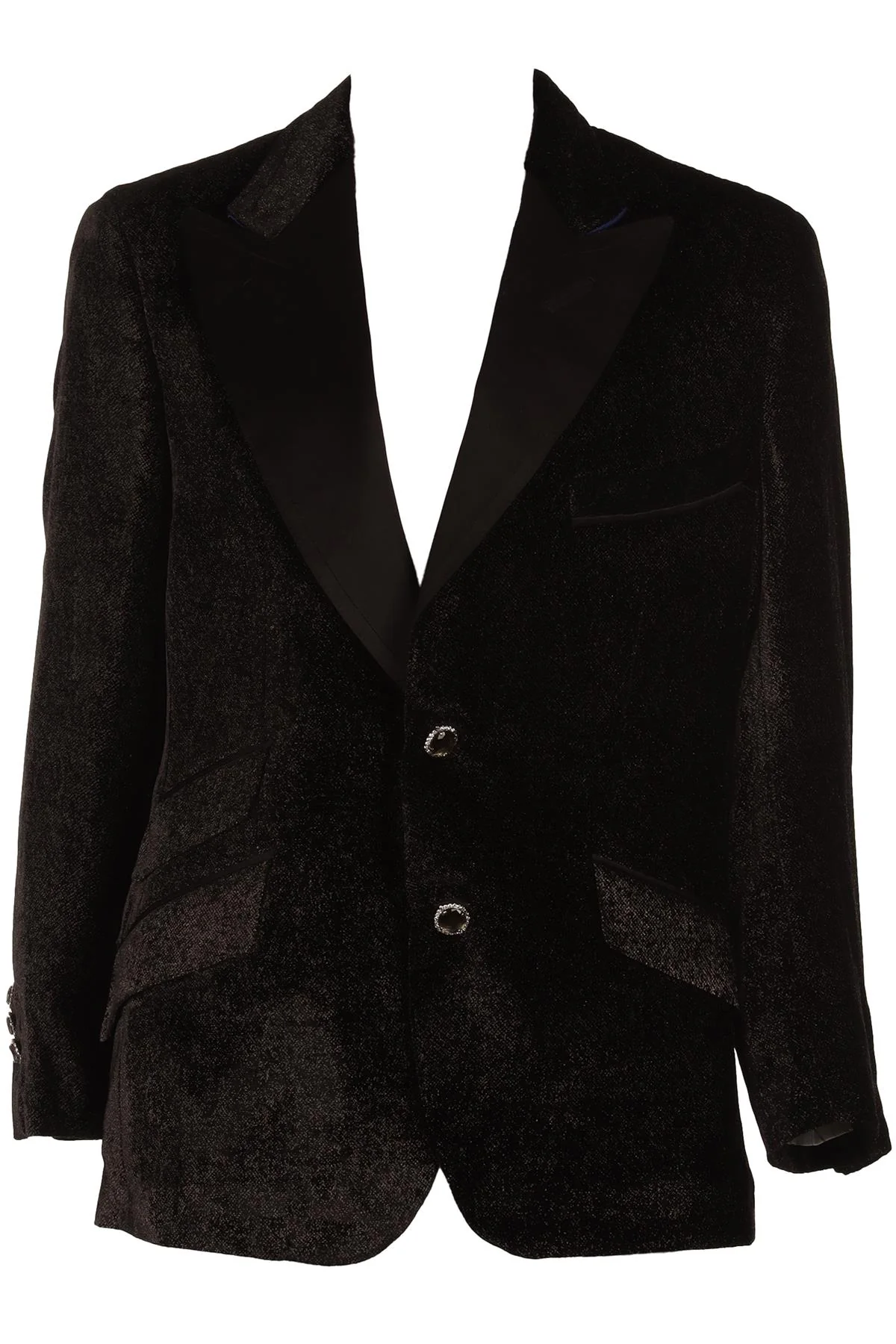ANGELO GALASSO BLACK MEN'S BLAZER IT 56 UK 46
