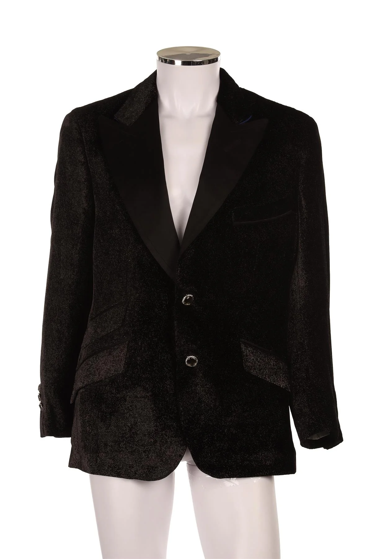 ANGELO GALASSO BLACK MEN'S BLAZER IT 56 UK 46 - Image 2