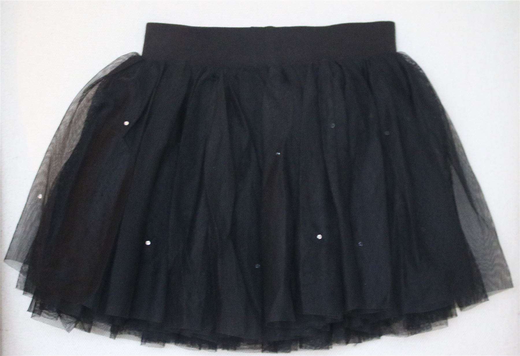 ANGELS FACE GIRLS BLACK SPARKLE TULLE SKIRT 4-6 YEARS - Image 3