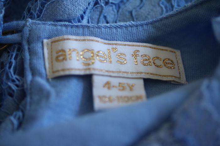 ANGEL'S FACE GIRLS BLUE COTTON LACE DRESS 4-5 YEARS - Image 5