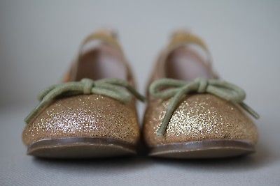 ANGEL'S FACE GIRLS GOLD GLITTER SHOES EU 24 UK 7 - Image 3