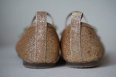 ANGEL'S FACE GIRLS GOLD GLITTER SHOES EU 24 UK 7 - Image 6