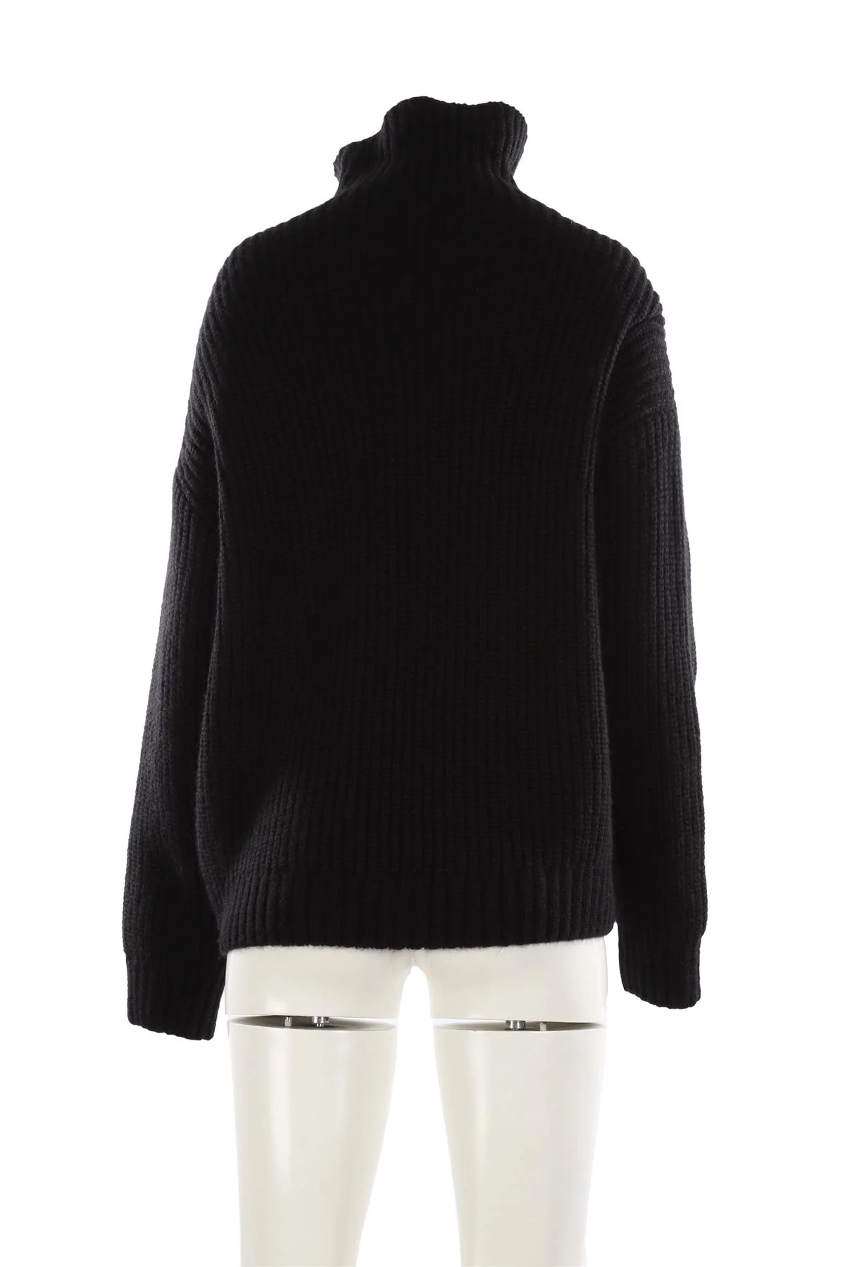 ANINE BING BLACK WOOL SWEATER SMALL - Image 4