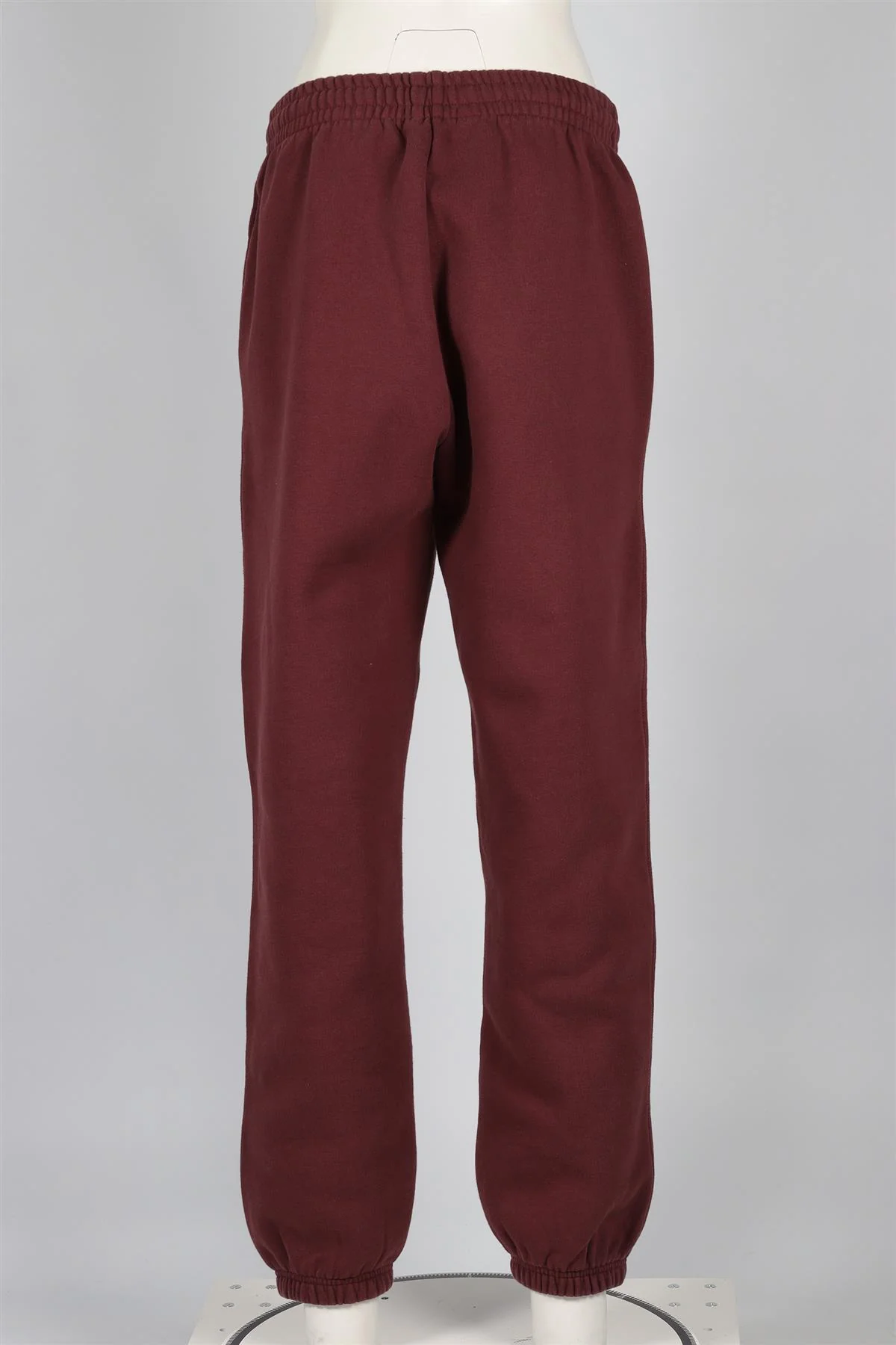 ANINE BING BURGUNDY COTTON TRACK PANTS MEDIUM - Image 4