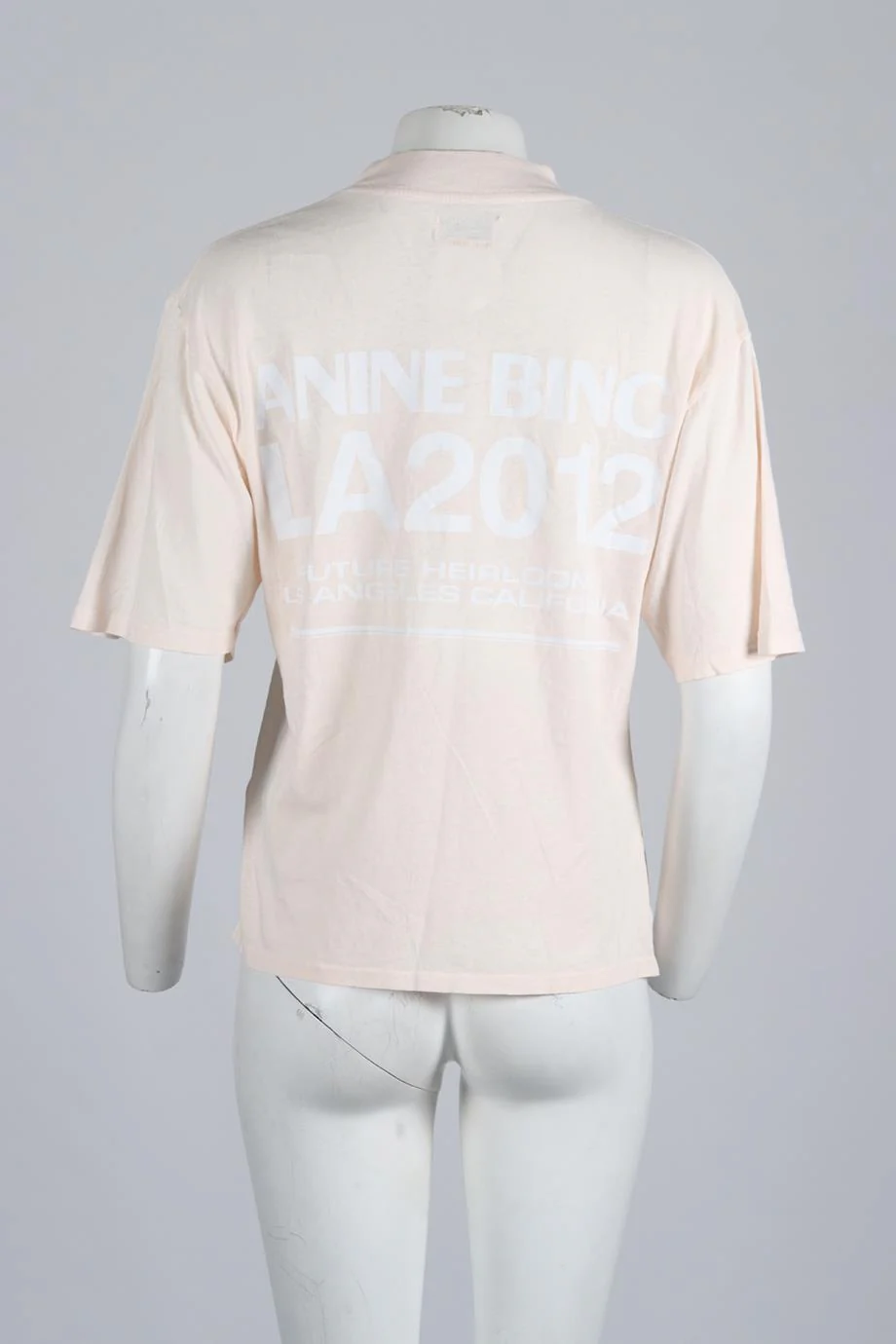 ANINE BING COTTON T-SHIRT SMALL - Image 4