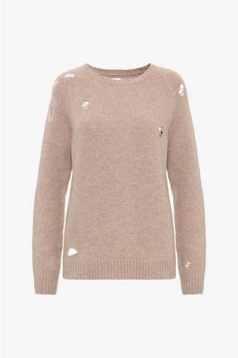 ANINE BING DISTRESSED KNIT SWEATER MEDIUM