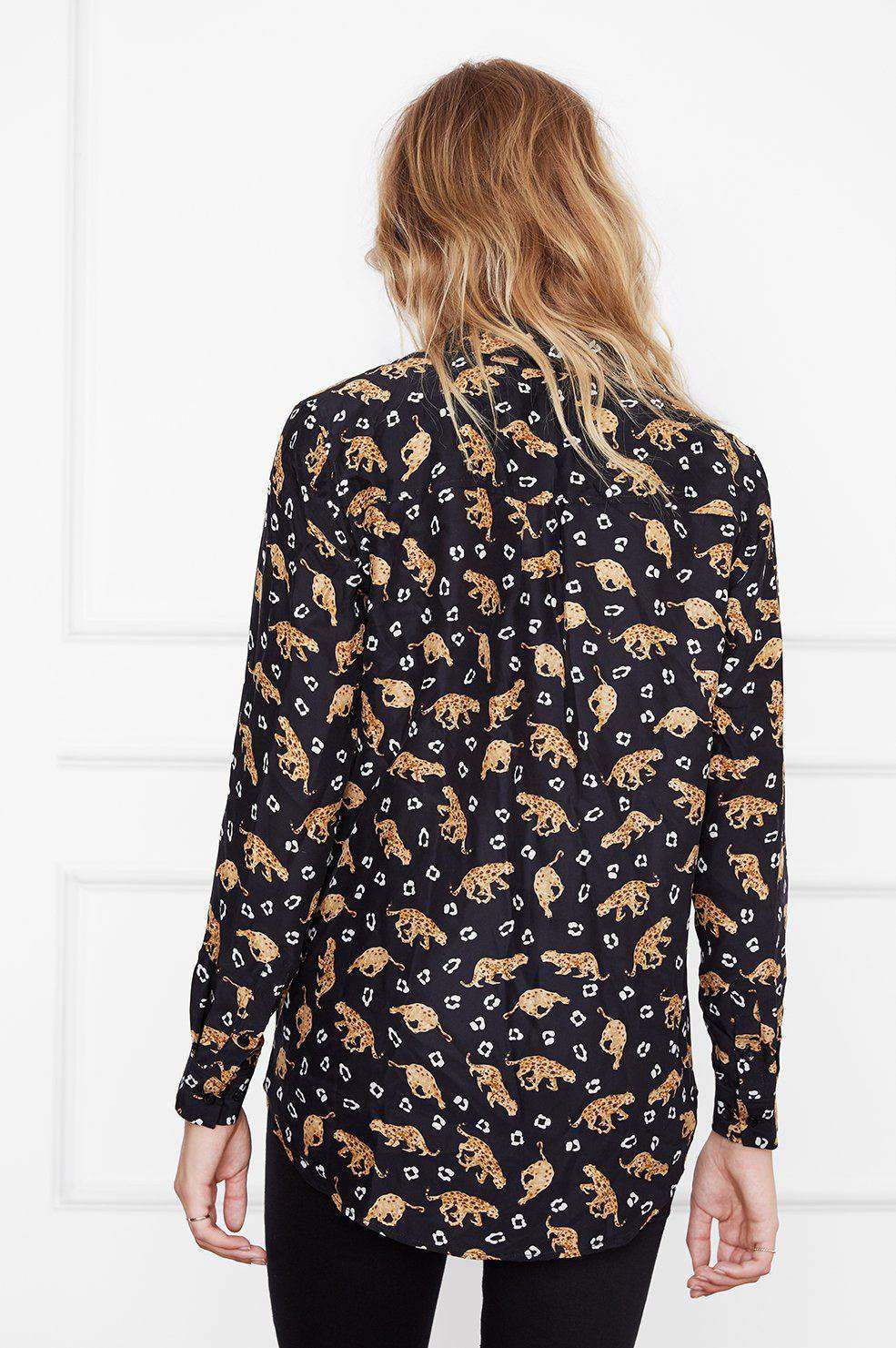 ANINE BING ELLERY PRINTED BLOUSE SMALL - Image 2