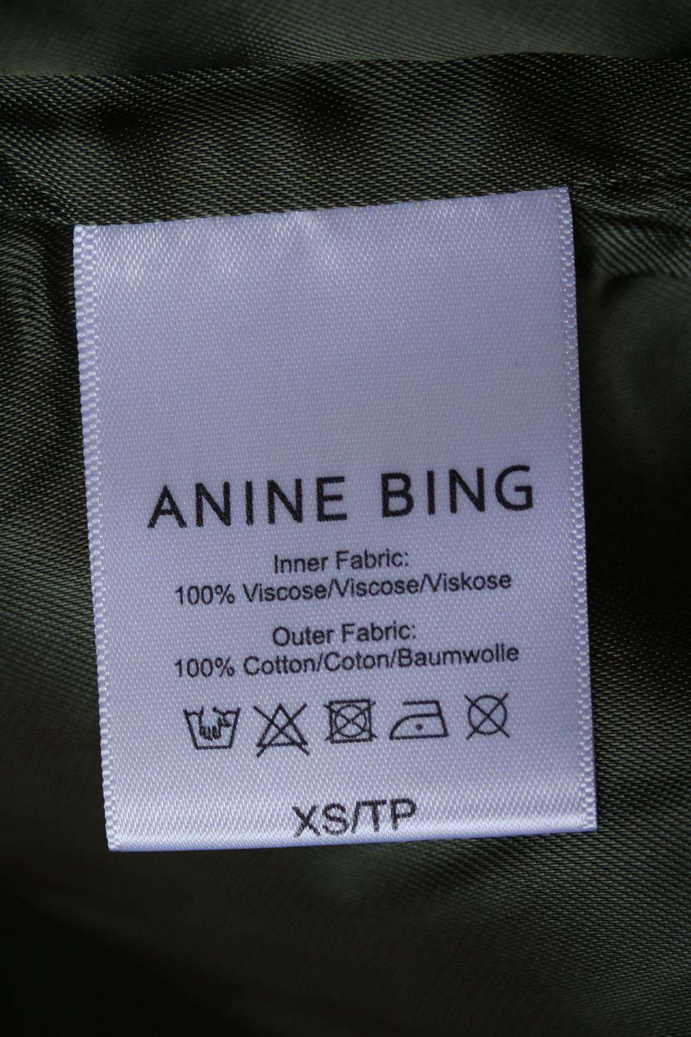 ANINE BING EMBROIDERED BOMBER JACKET XSMALL - Image 8