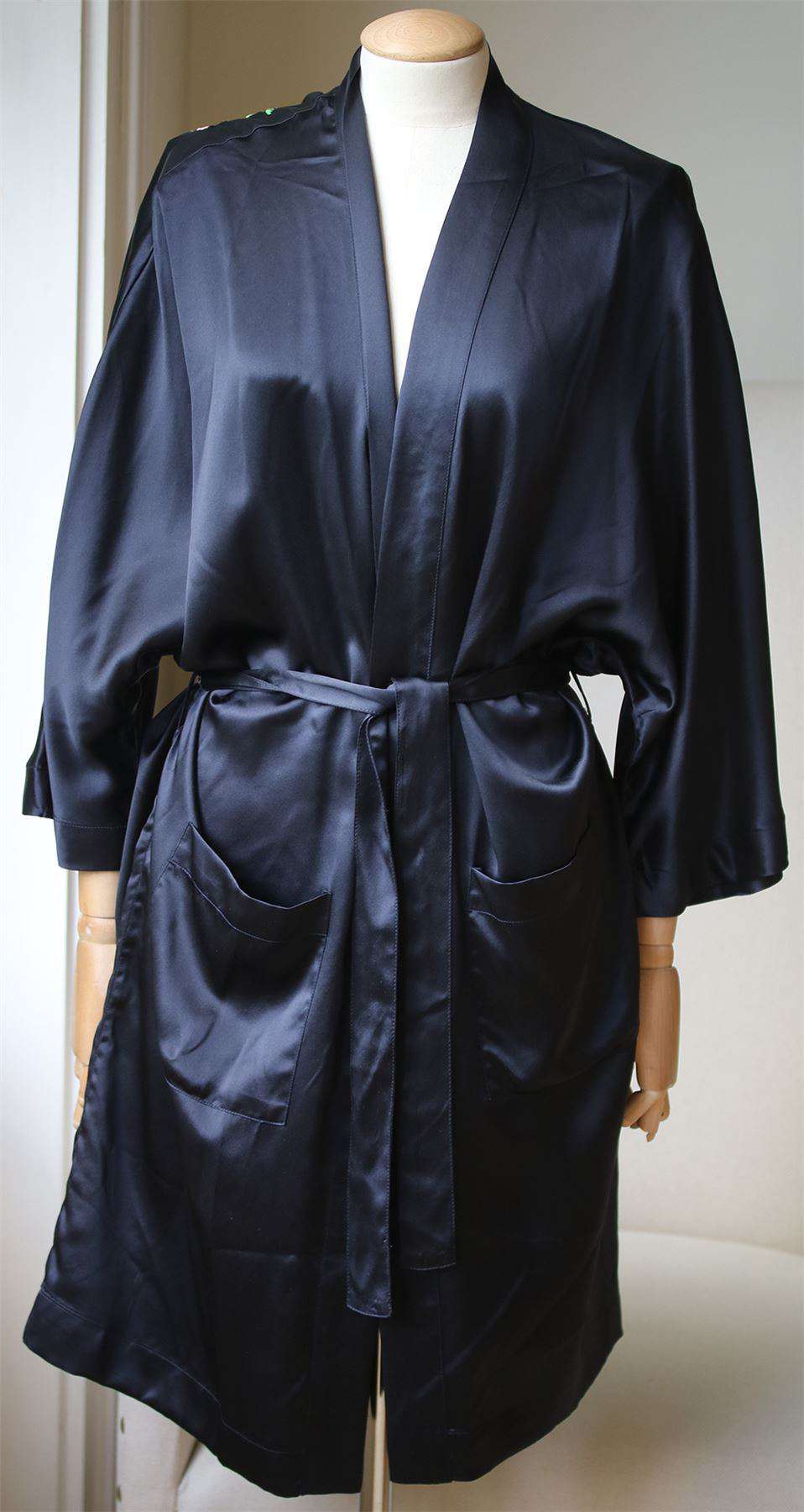 ANINE BING EMBROIDERED KIMONO COAT XSMALL - Image 3
