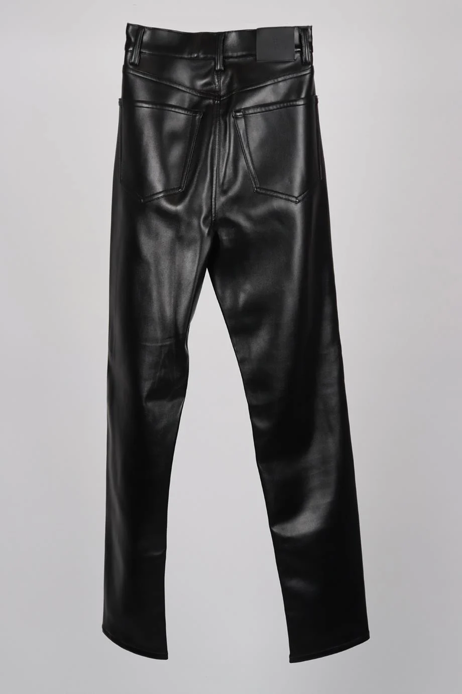 ANINE BING FAUX LEATHER STRAIGHT LEG PANTS FR 32 UK 4 - Image 3