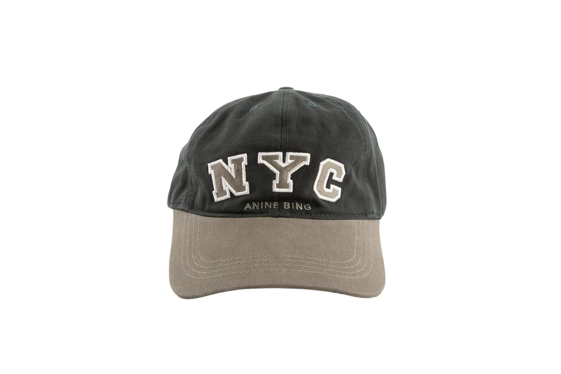 ANINE BING GREEN COTTON BASEBALL CAP ONE SIZE - Image 3
