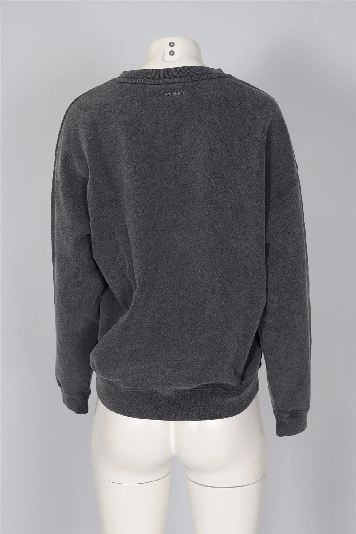 ANINE BING GREY COTTON SWEATSHIRT MEDIUM - Image 4