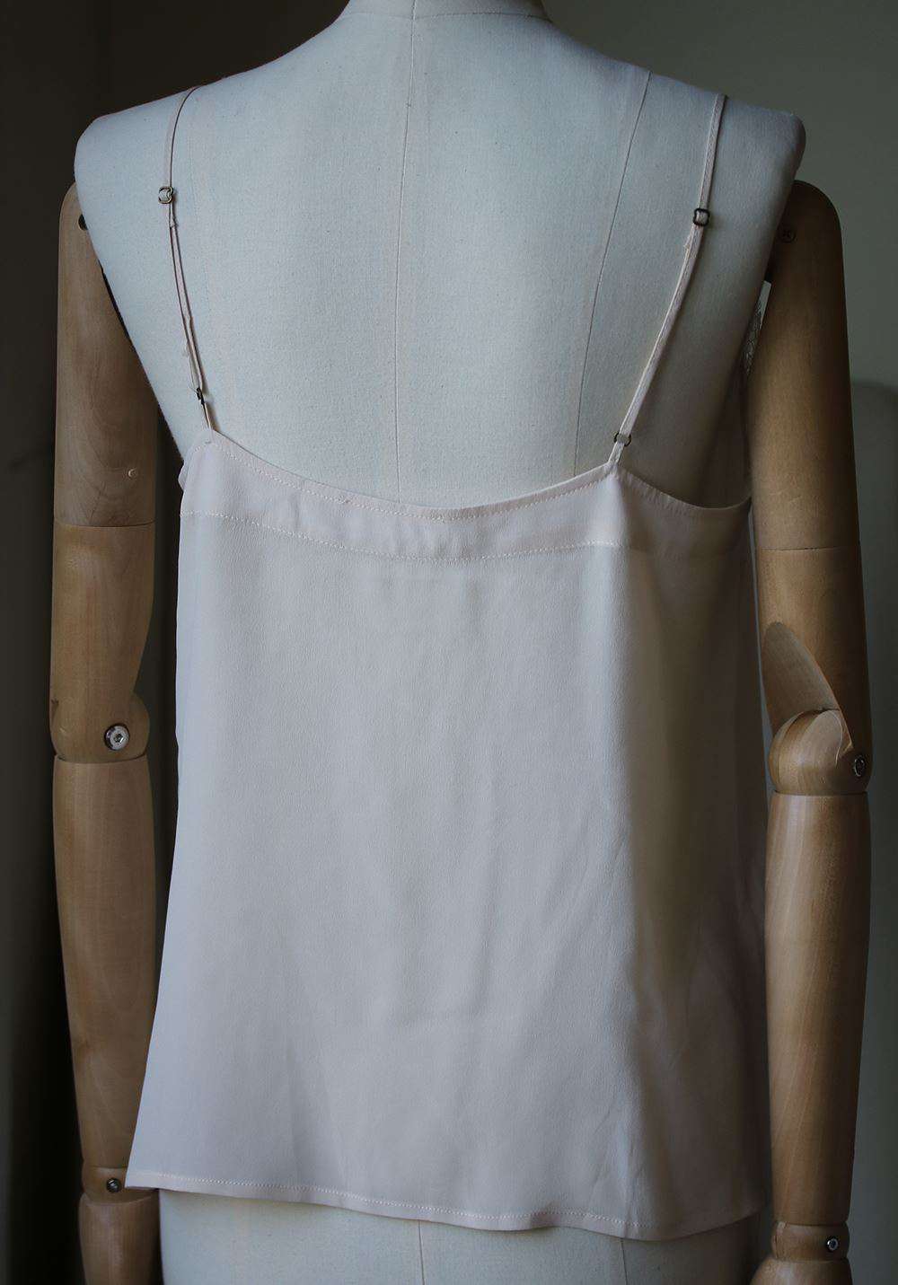 ANINE BING LACE-TRIMMED SILK CAMISOLE XSMALL - Image 5