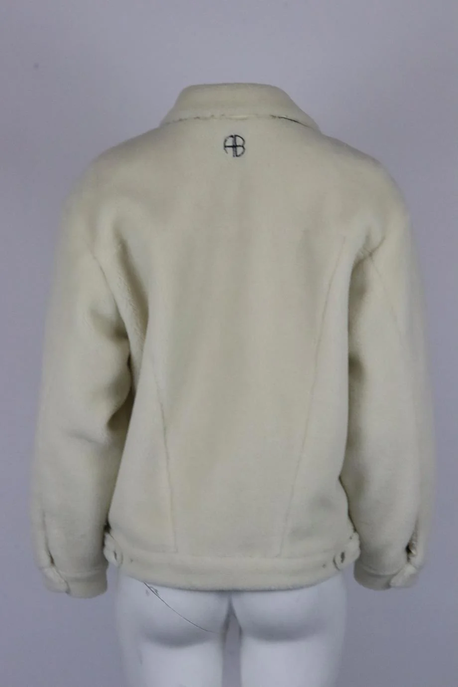 ANINE BING OVERSIZED FAUX SHEARLING JACKET SMALL - Image 4