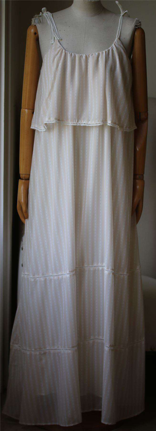 ANINE BING PRINTED STRIPE MAXI DRESS MEDIUM - Image 2