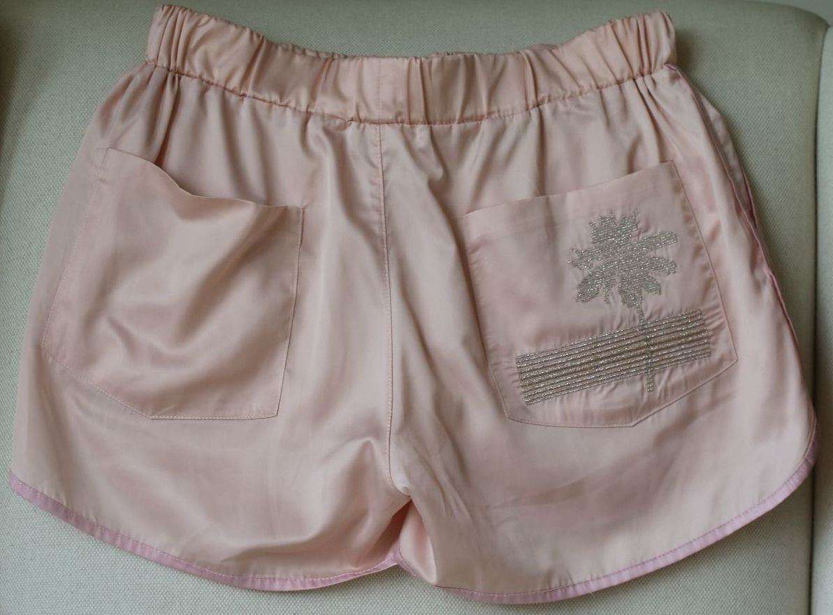 ANINE BING SATIN TRACK SHORTS SMALL - Image 2