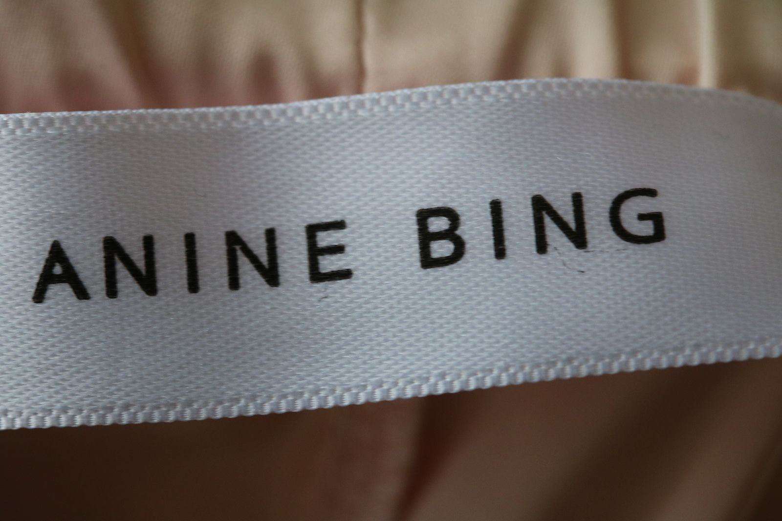 ANINE BING SATIN TRACK SHORTS SMALL - Image 4