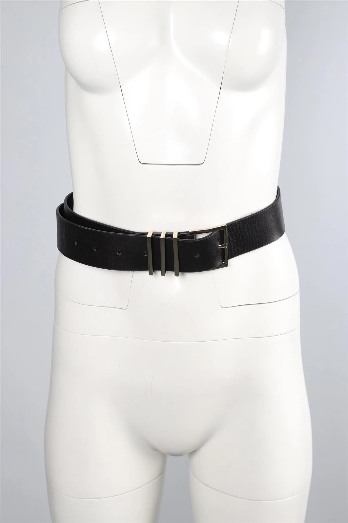ANNIE BING BLACK LEATHER BELT MEDIUM-LARGE - Image 8