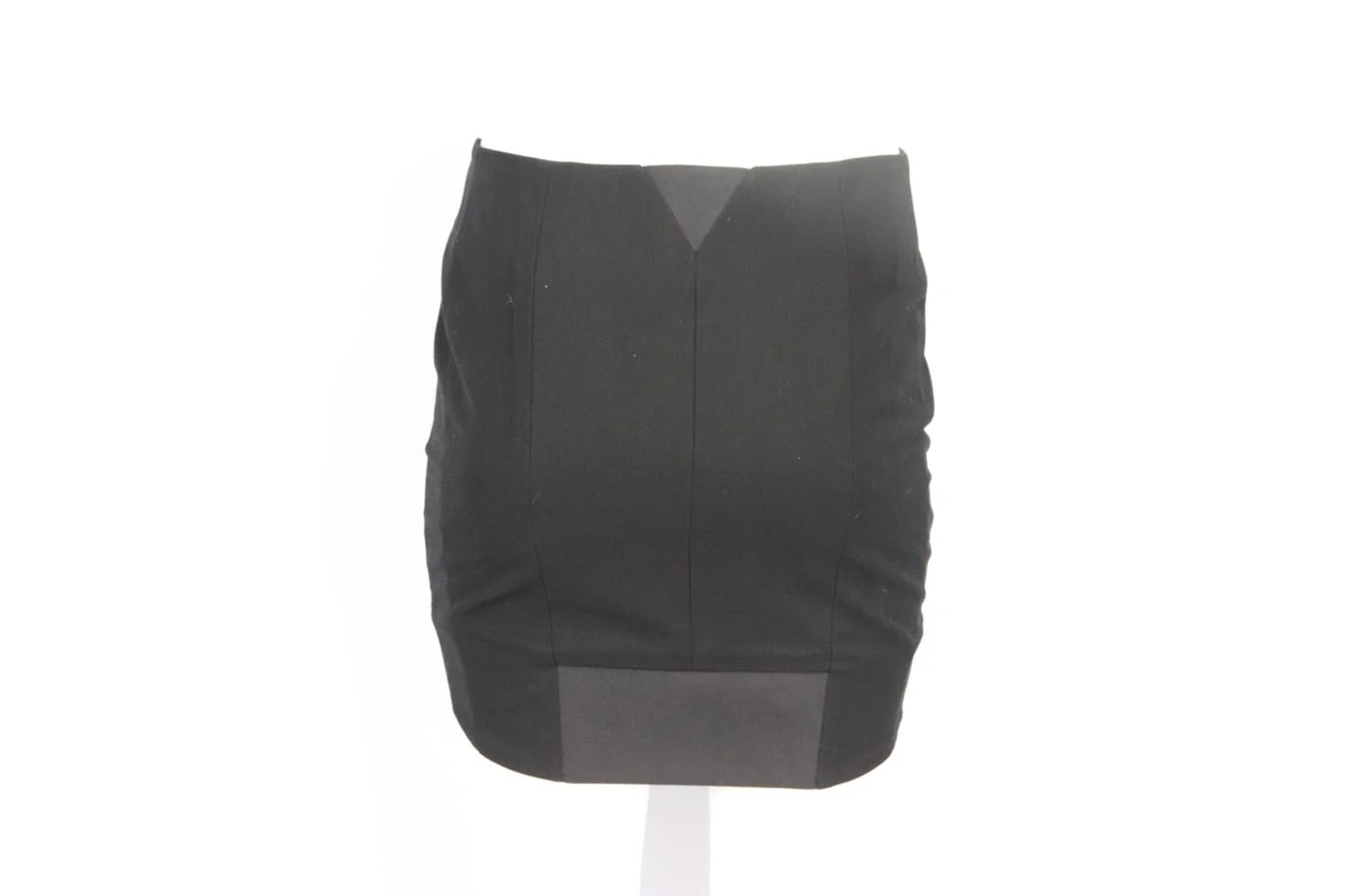 ANTHONY VACCARELLO ASYMMETRIC LACE UP WOOL MINI SKIRT FR 36 UK 8 - Image 4