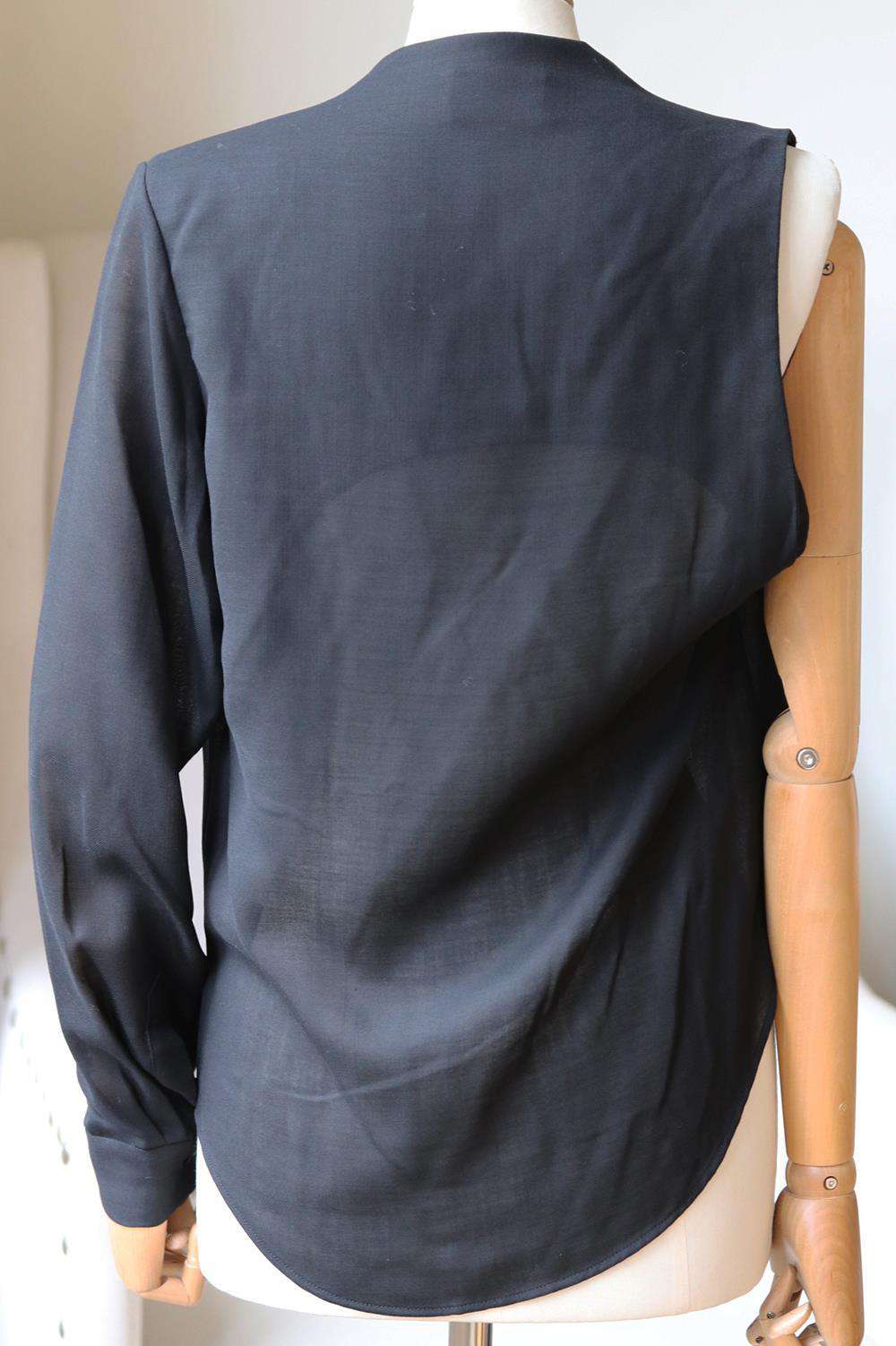ANTHONY VACCARELLO LACE UP WOOL BLEND TOP FR 38 UK 10 - Image 4