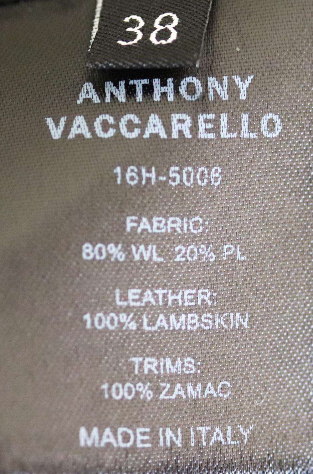 ANTHONY VACCARELLO LACE UP WOOL BLEND TOP FR 38 UK 10 - Image 6