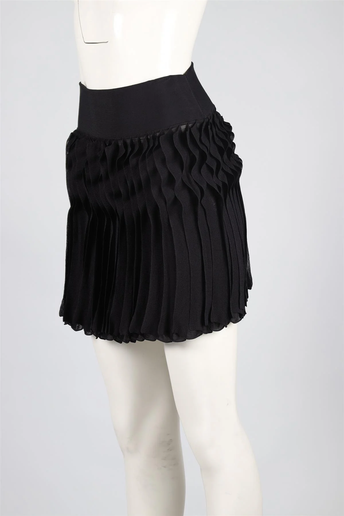 ANTONIO BERARDI BLACK JERSEY MINI SKIRT IT 40 UK 8 - Image 3