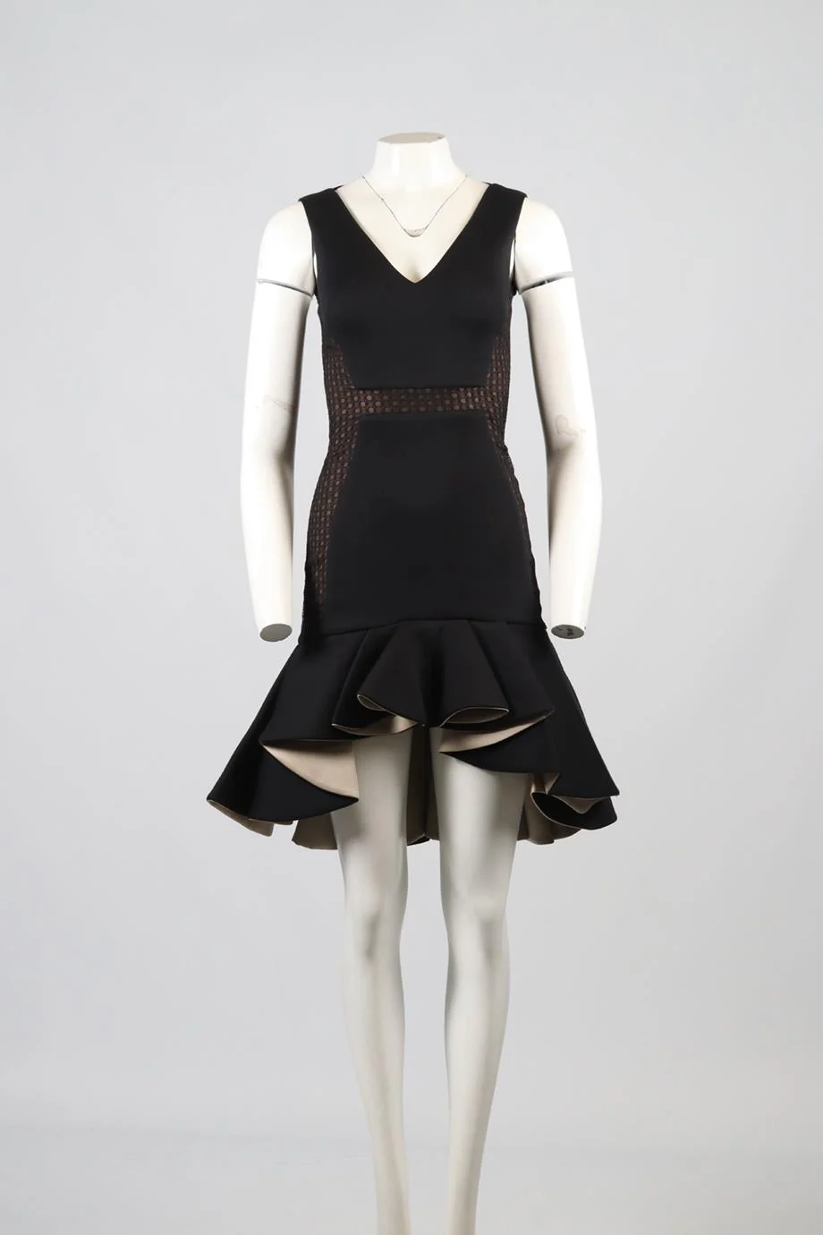 ANTONIO BERARDI SCUBA MINI DRESS IT 38 UK 6 - Image 2
