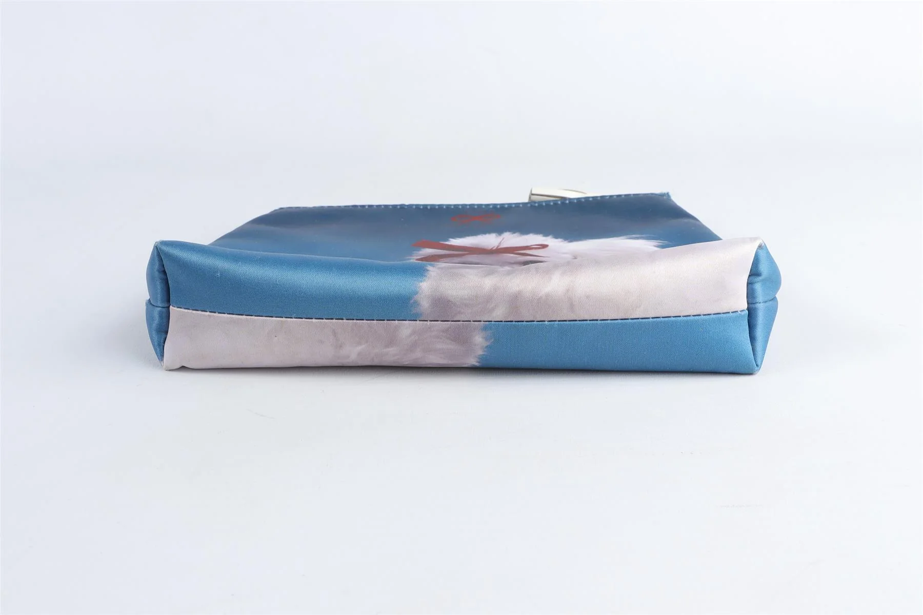 ANYA HINDMARCH BLUE SATIN POUCH - Image 5
