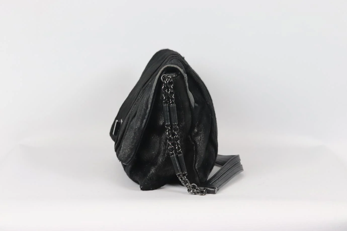 ANYA HINDMARCH GRACIE CALF HAIR AND LEATHER SHOULDER BAG - Image 4