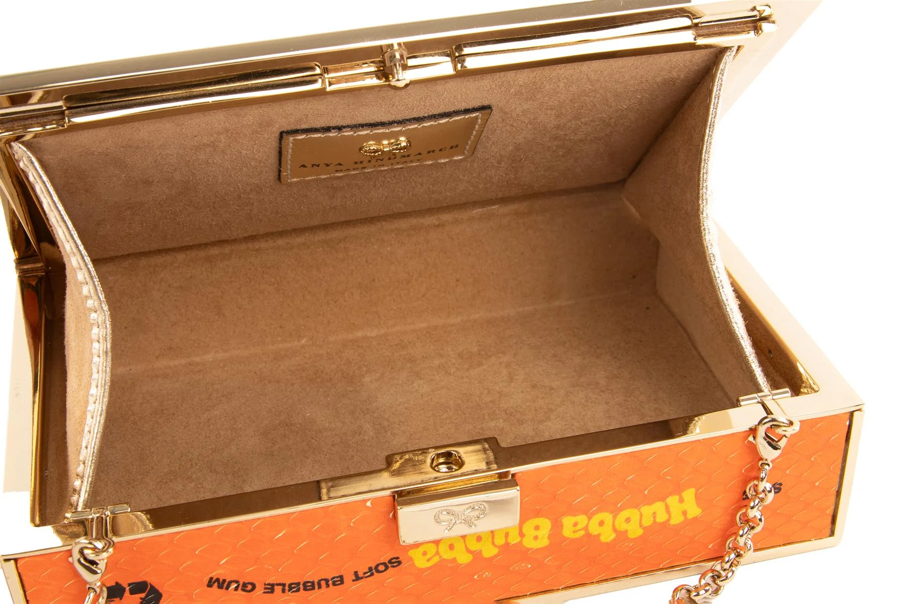 ANYA HINDMARCH ORANGE SNAKESKIN CLUTCH - Image 10