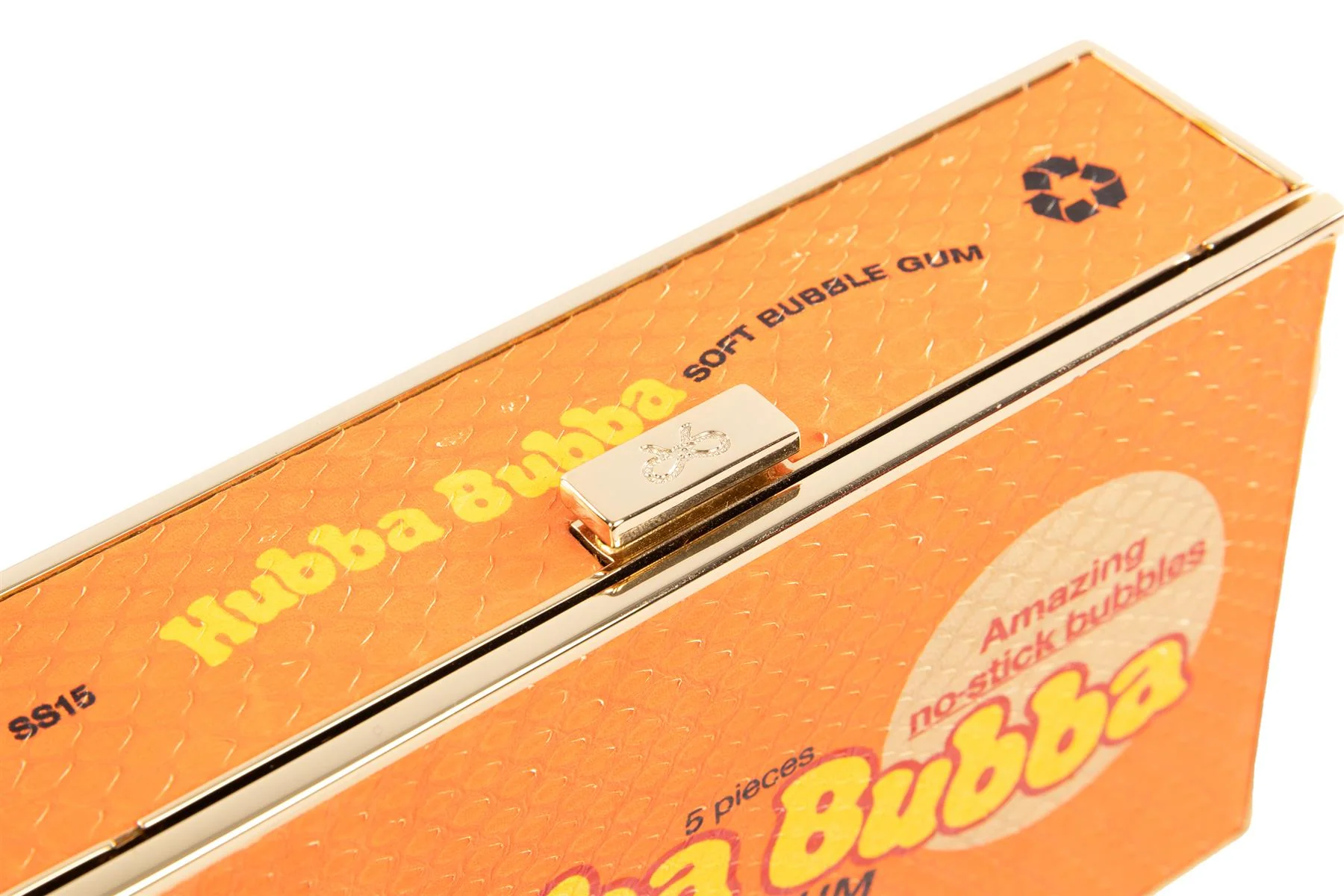 ANYA HINDMARCH ORANGE SNAKESKIN CLUTCH - Image 8