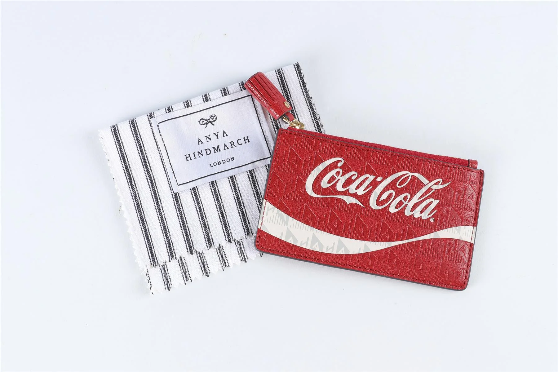 ANYA HINDMARCH RED COCA COLA LEATHER WALLET - Image 7
