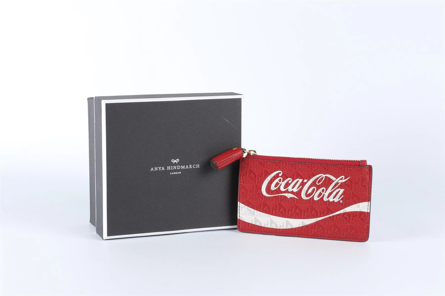 ANYA HINDMARCH RED COCA COLA LEATHER WALLET - Image 8