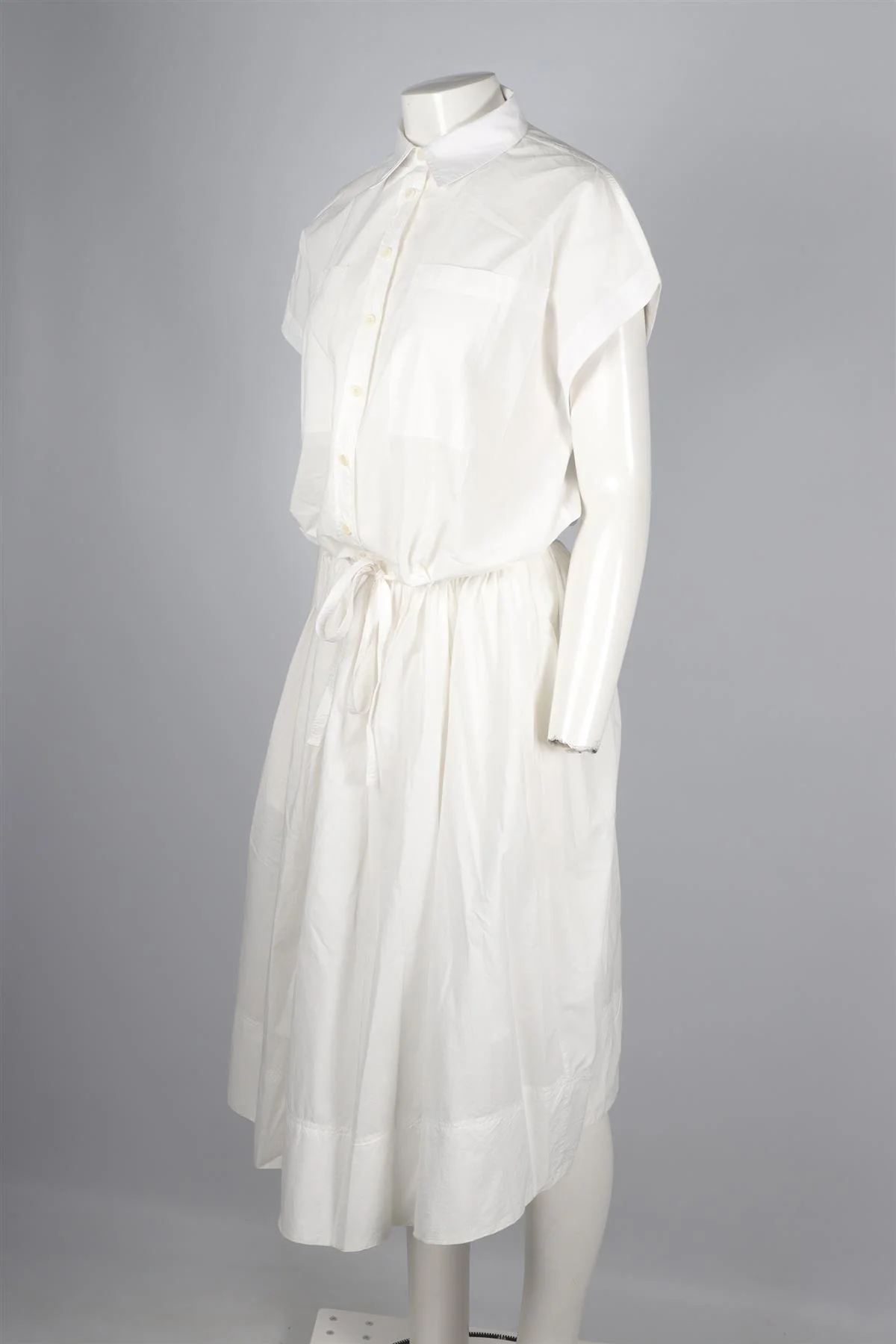 APIECE APART WHITE COTTON MAXI DRESS MEDIUM - Image 3