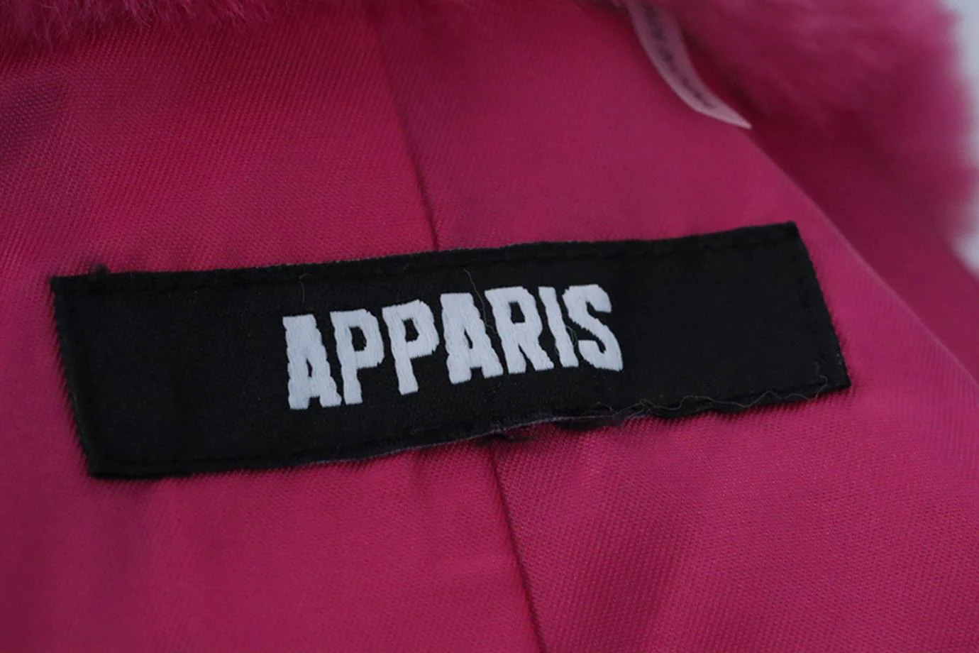 APPARIS HOODED FAUX FUR JACKET SMALL - Image 5
