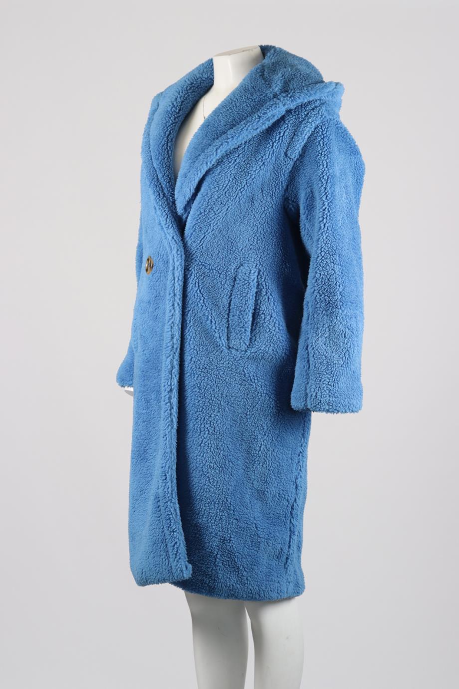 APPARIS HOODED FAUX SHEARLING COAT XSMALL - Image 3