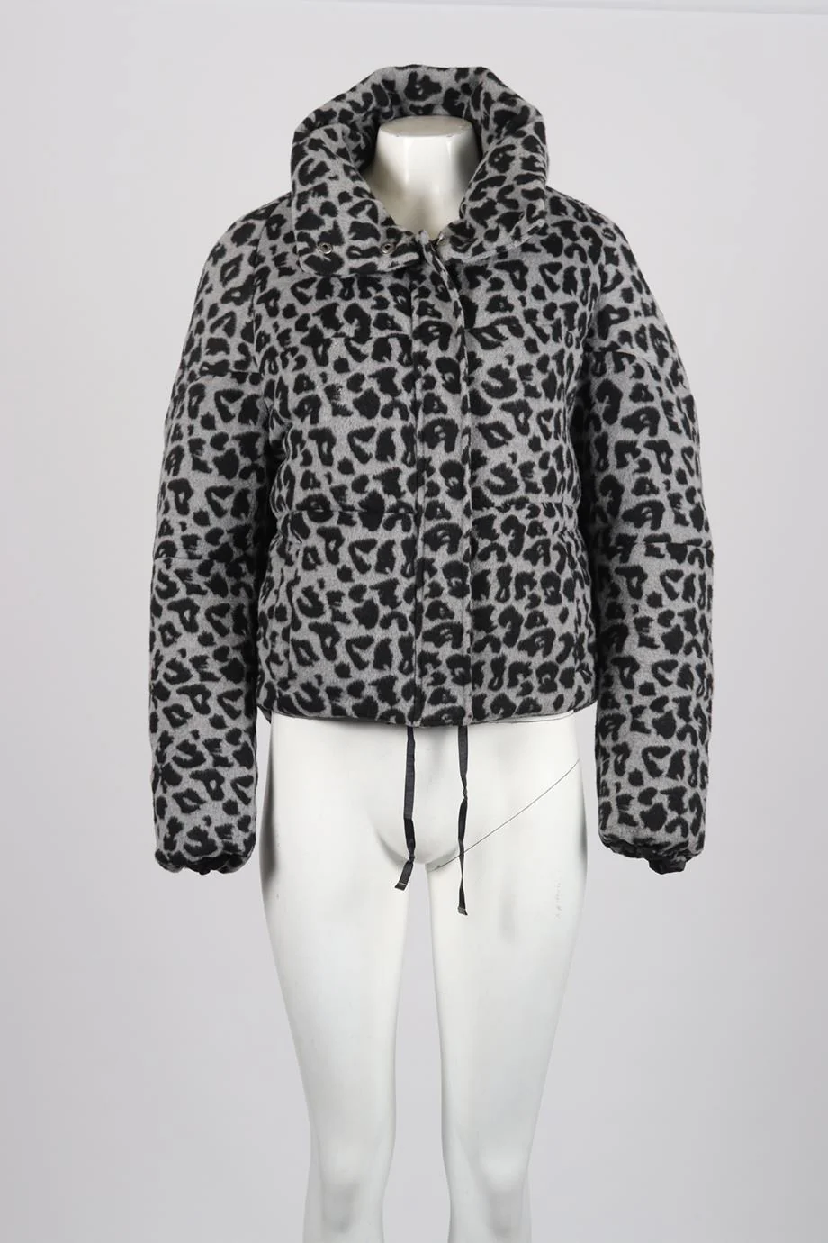APPARIS LEOPARD PRINT PADDED FELT JACKET MEDIUM - Image 2