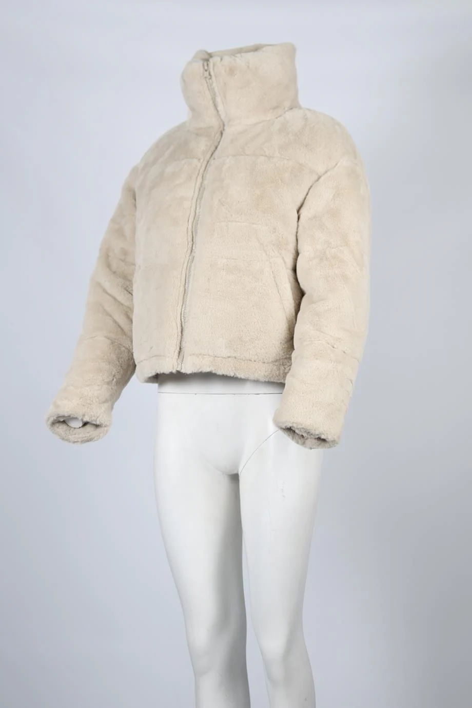APPARIS QUILTED PADDED FAUX FUR JACKET XSMALL - Image 3