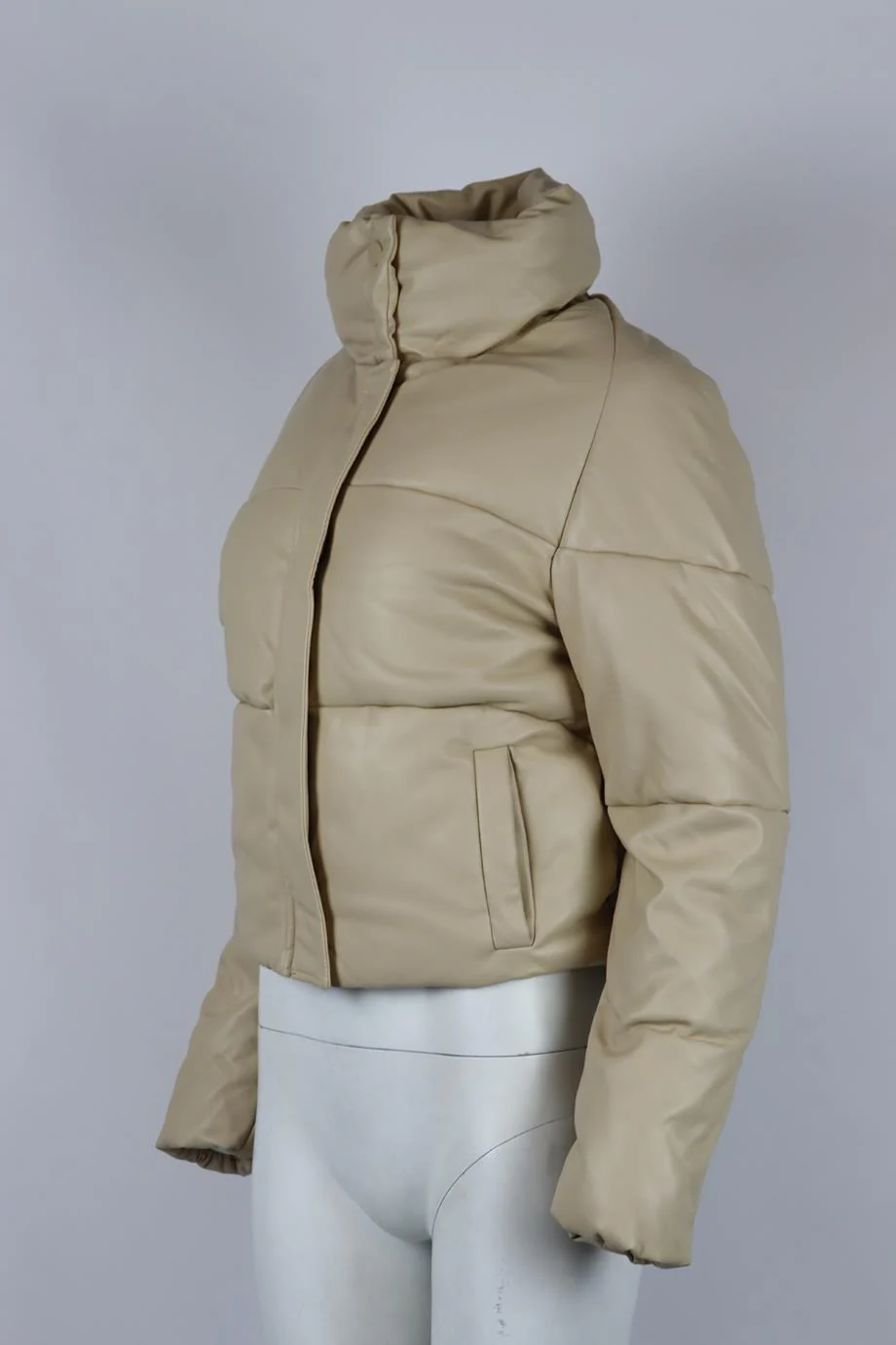 APPARIS QUILTED PADDED FAUX LEATHER JACKET XSMALL - Image 3