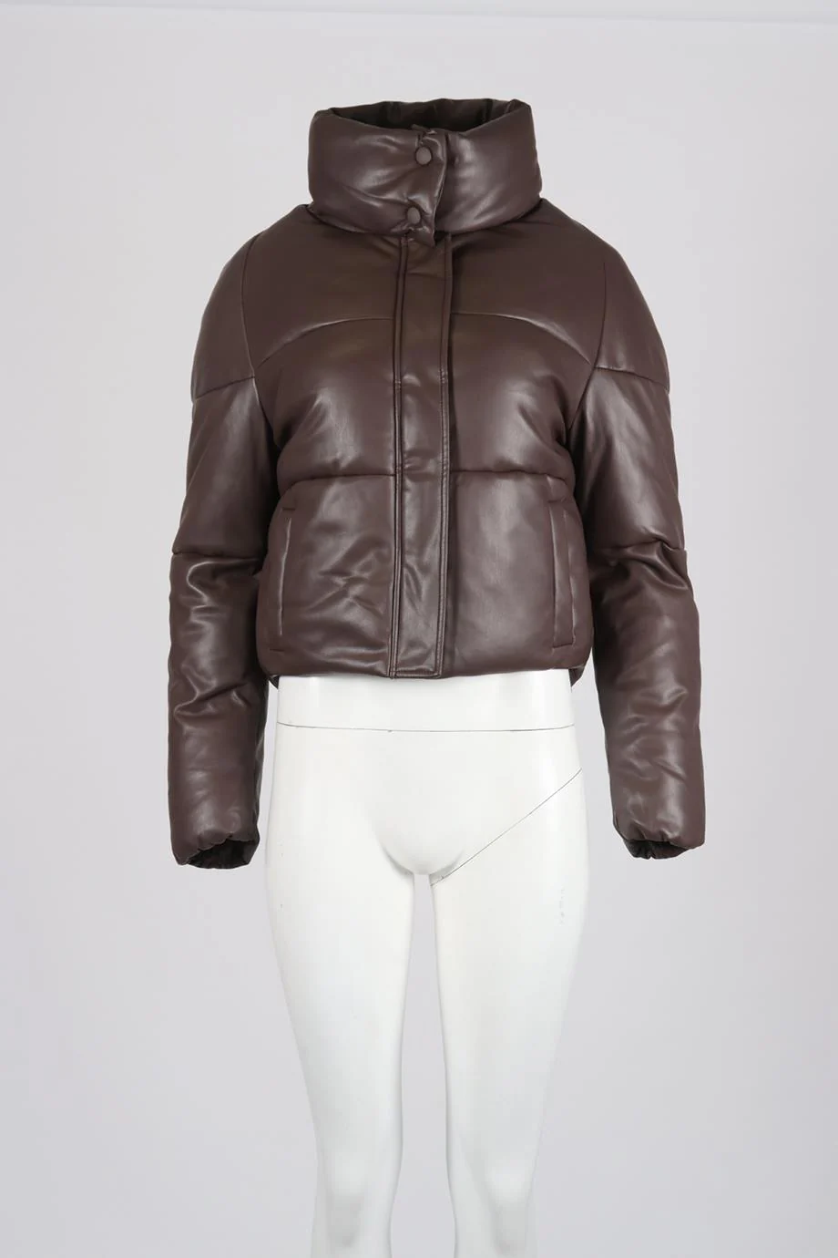 APPARIS QUILTED PADDED FAUX LEATHER JACKET XSMALL - Image 2