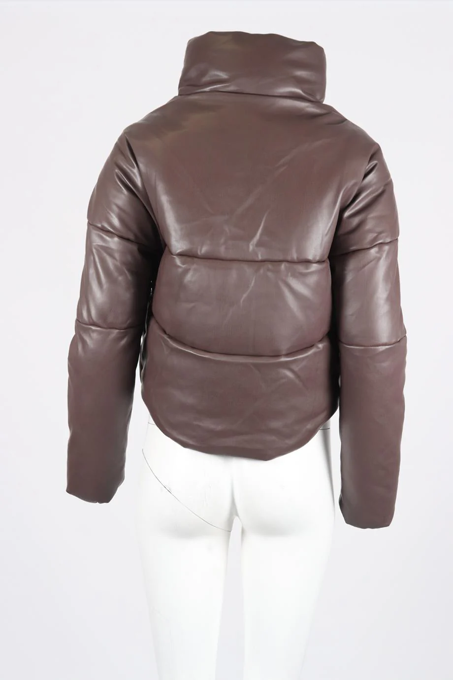 APPARIS QUILTED PADDED FAUX LEATHER JACKET XSMALL - Image 4