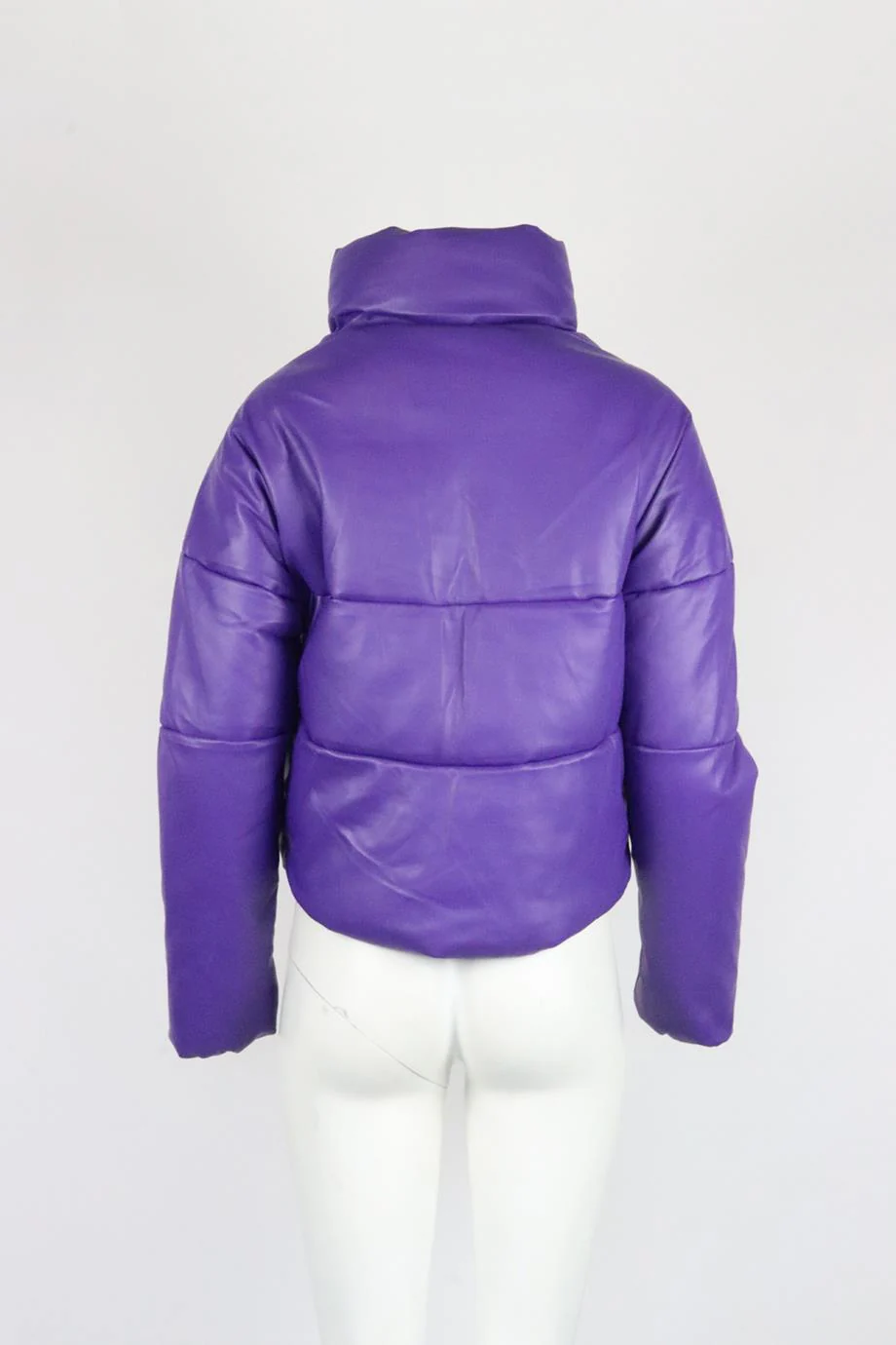 APPARIS QUILTED PADDED FAUX LEATHER JACKET XSMALL - Image 4